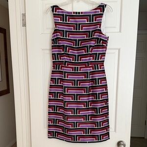Kate Spade Multicolor Geometric Midi Dress